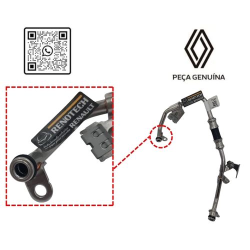RN 57368R 210457368R TUBO DE ENTRADA DE AGUA DA TURBINA 1.0 H5D1.3 16V H5H - 4